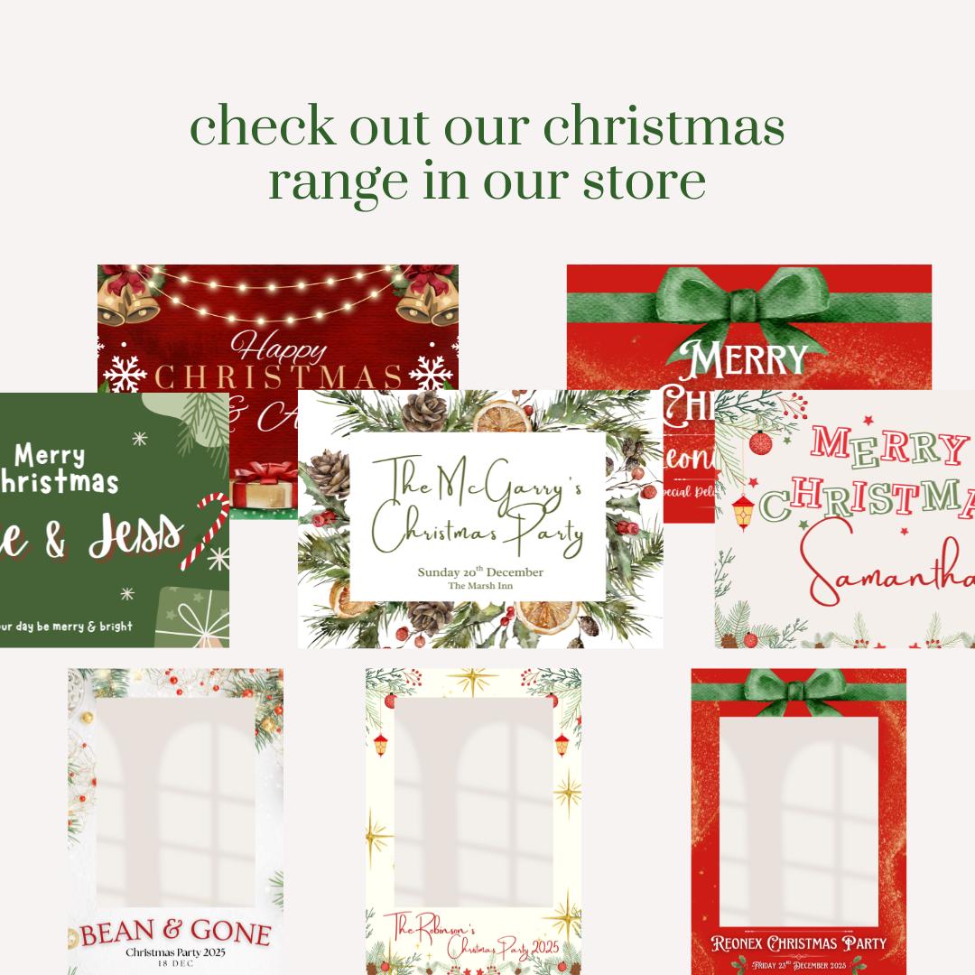 Personalised Christmas Welcome Sign | Custom Christmas Decor Board | Festive Party Sign | Merry Christmas Name Board | Holiday Decoration