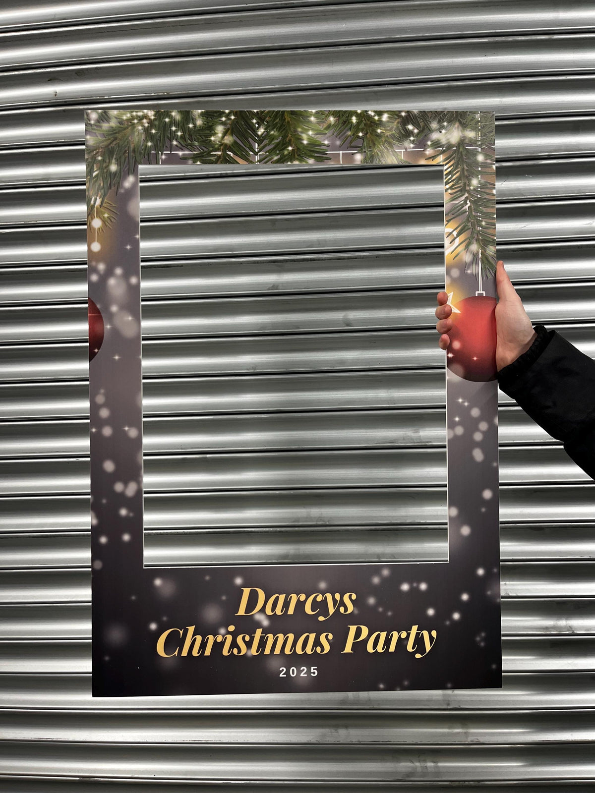 Personalised Christmas Selfie Frame – Festive