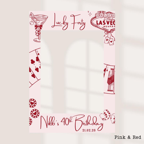Personalised Vegas Selfie Frame β Casino