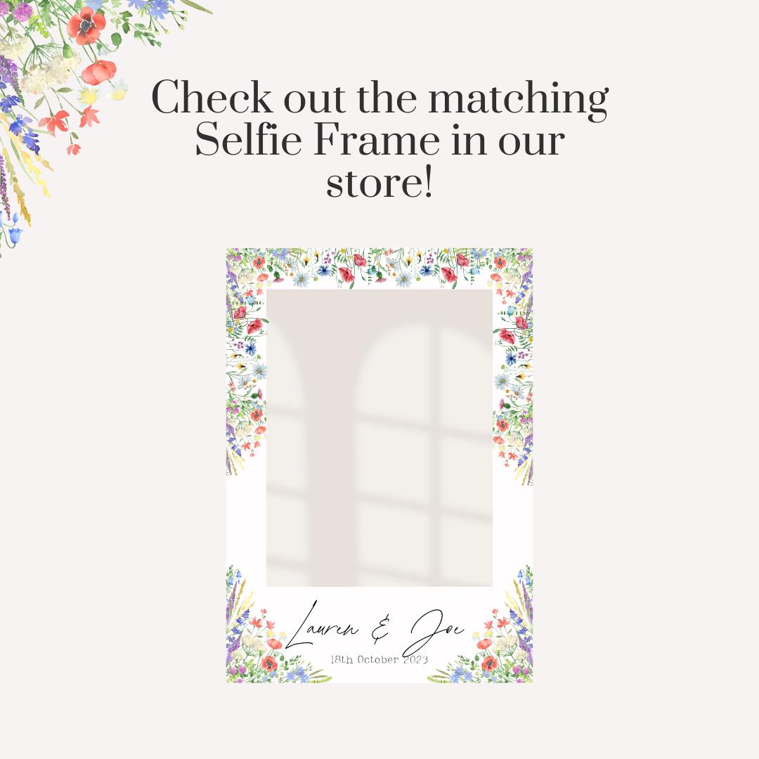 Personalised Wedding Welcome Sign – Rustic Floral 2