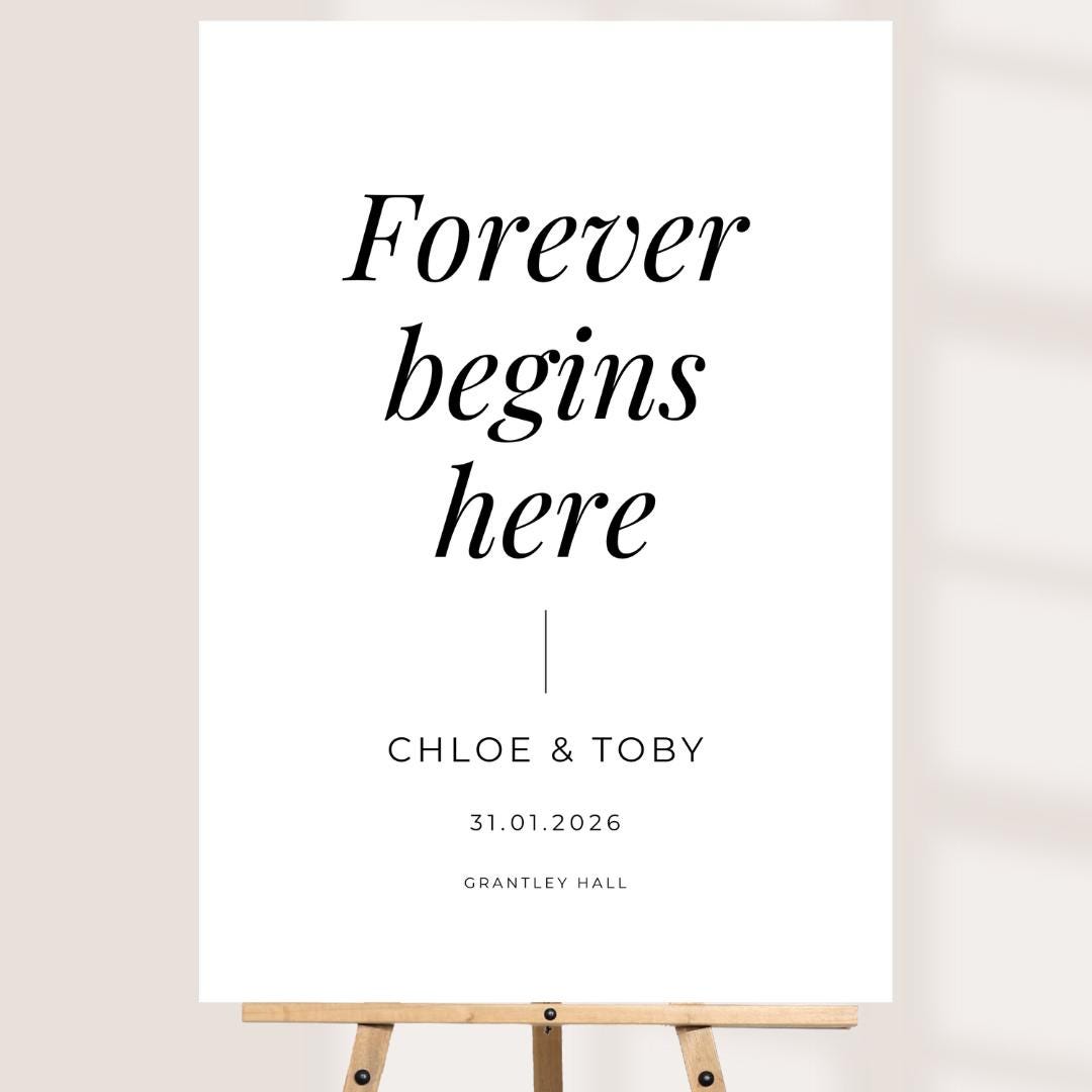Printed Wedding Welcome Sign/Board | Wedding Selfie Props | Wedding Decorations | Minimalistic | Modern | Personalised  