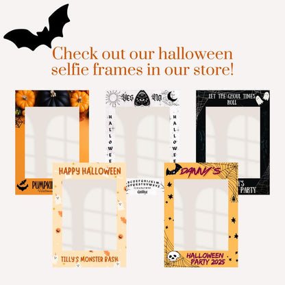 Personalised 1st Halloween Pumpkin Picture Board | Baby’s First Halloween Keepsake | Custom Name & Year | Photo Prop | Halloween Decoration