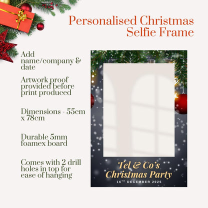 Personalised Christmas Selfie Frame – Festive