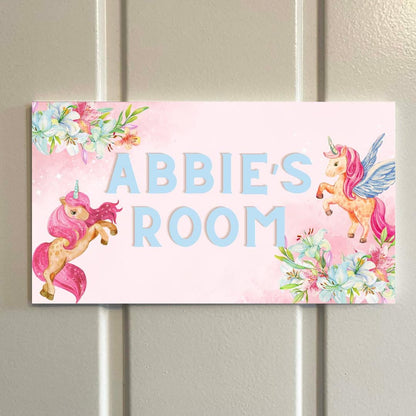 Personalised Unicorn Room Door Sign