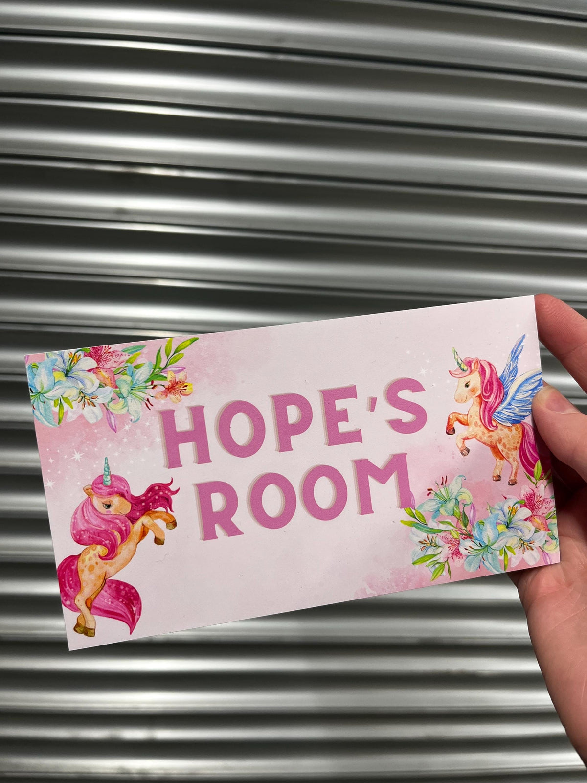 Personalised Unicorn Room Door Sign