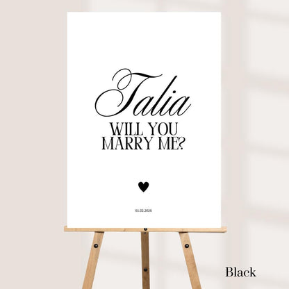 Personalised Proposal Board – Will You Marry Me Sign – Custom Engagement Board – Foamex Proposal Sign – Romantic Proposa