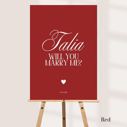 Personalised Proposal Board – Will You Marry Me Sign – Custom Engagement Board – Foamex Proposal Sign – Romantic Proposal Decor