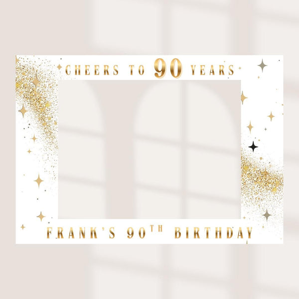 Personalised Birthday Selfie Frame – Cheers to 70 80 90 Years
