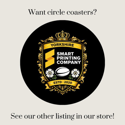 Custom Square Coasters | Personalised Beer Mat Coasters | 10cm | Wedding, Party & Business Branding | Bulk 25–500