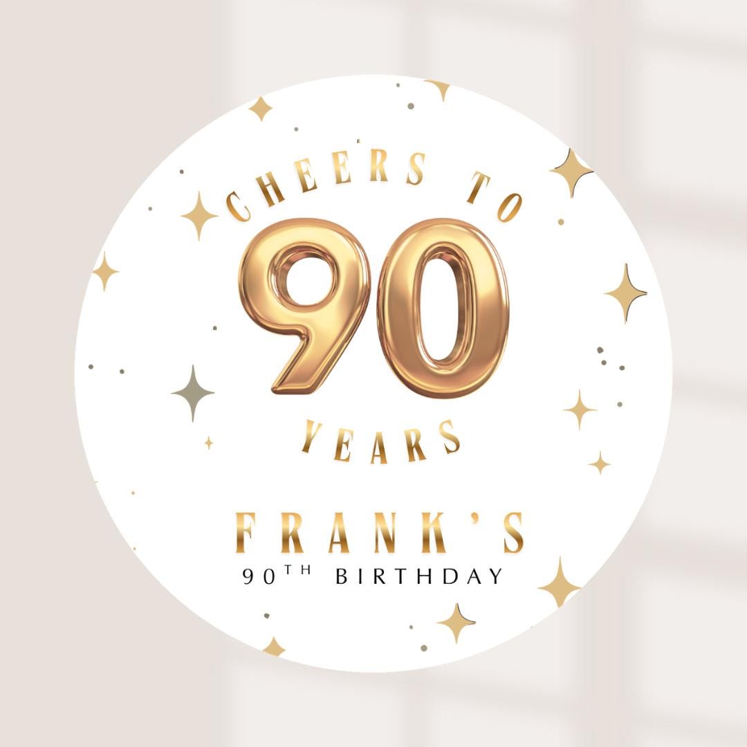 Personalised Milestone Birthday Coasters | 40th 50th 60th 70th 80th 90th Birthday | Custom Name Age Coasters | Party Favours