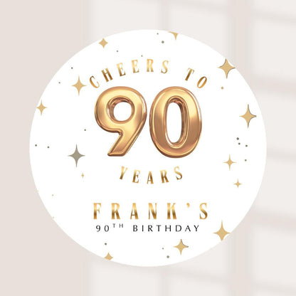 Personalised Milestone Birthday Coasters | 40th 50th 60th 70th 80th 90th Birthday | Custom Name Age Coasters | Party Favours