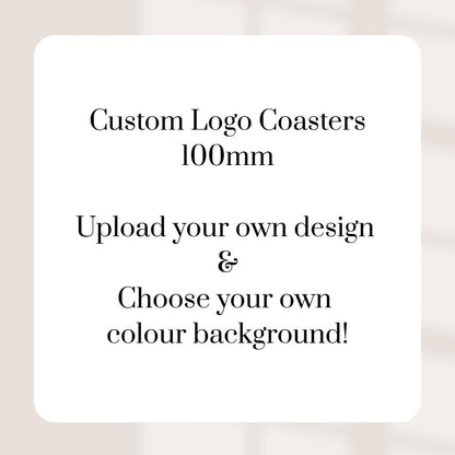 Custom Square Coasters | Personalised Beer Mat Coasters | 10cm | Wedding, Party & Business Branding | Bulk 25–500
