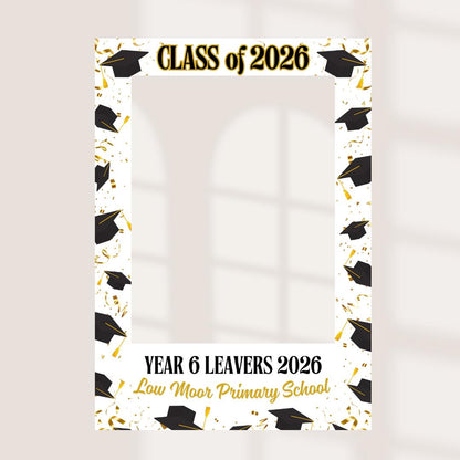 Personalised Year 6 Leavers Selfie Frame, Class of 2026 Photo Booth Frame, Primary School Leavers Sign, Custom School Pr