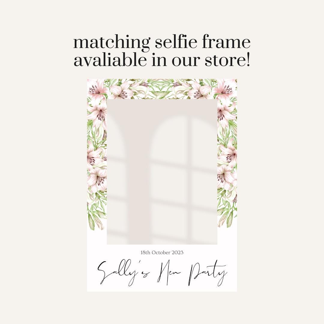 Personalised Hen Party Welcome Board – Blush Floral Weekend