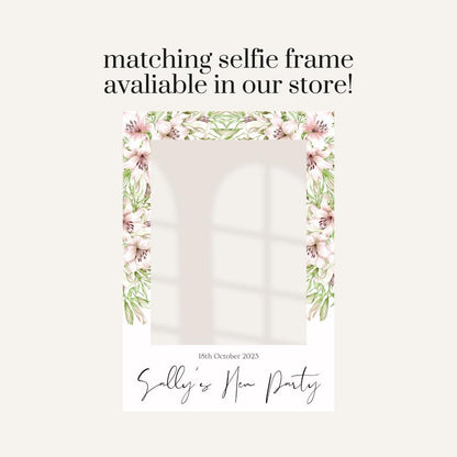 Personalised Hen Party Welcome Board – Blush Floral Weekend