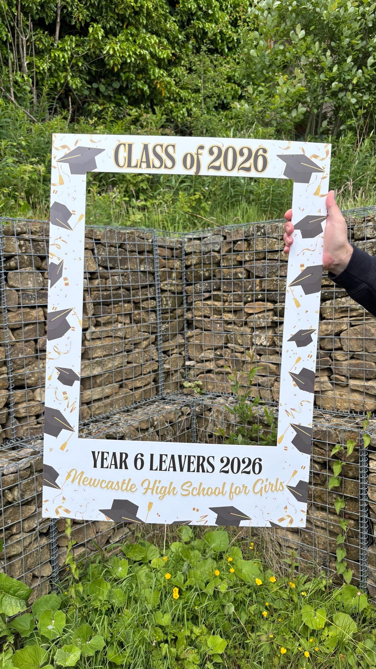 Personalised Year 6 Leavers Selfie Frame, Class of 2026 Photo Booth Frame, Primary School Leavers Sign, Custom School Prom Frame Prop