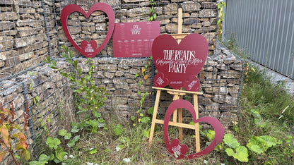 Christmas Wedding Heart Sign, Personalised Tis The Season To Be Married Board, Burgundy Green Cream Wedding Sign