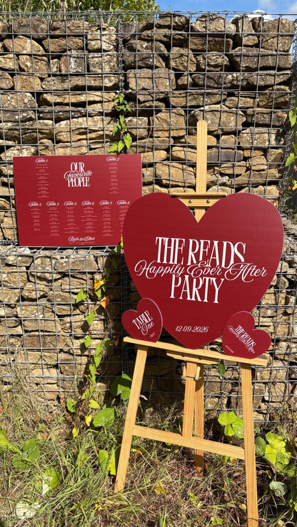Christmas Wedding Heart Sign, Personalised Tis The Season To Be Married Board, Burgundy Green Cream Wedding Sign