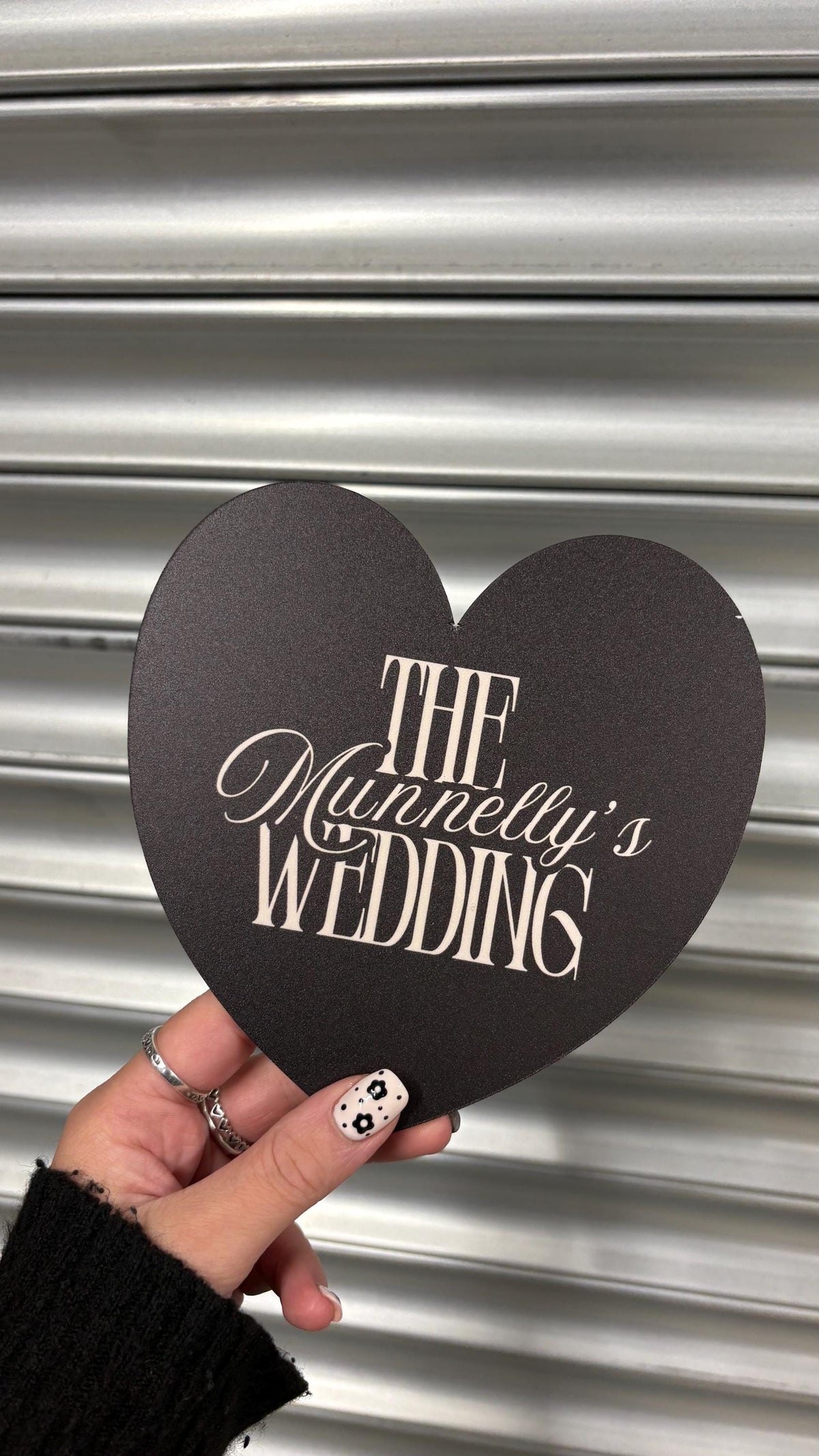 Personalised Heart Wedding Table Numbers | Custom Wedding Table Number Signs | Matching Wedding Signage | Custom Colour