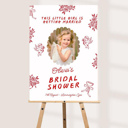 Personalised Hen Party Welcome Board with Childhood Photo | Bachelorette Party Sign | Bride to Be Hen Weekend Board | Custom Photo Sign