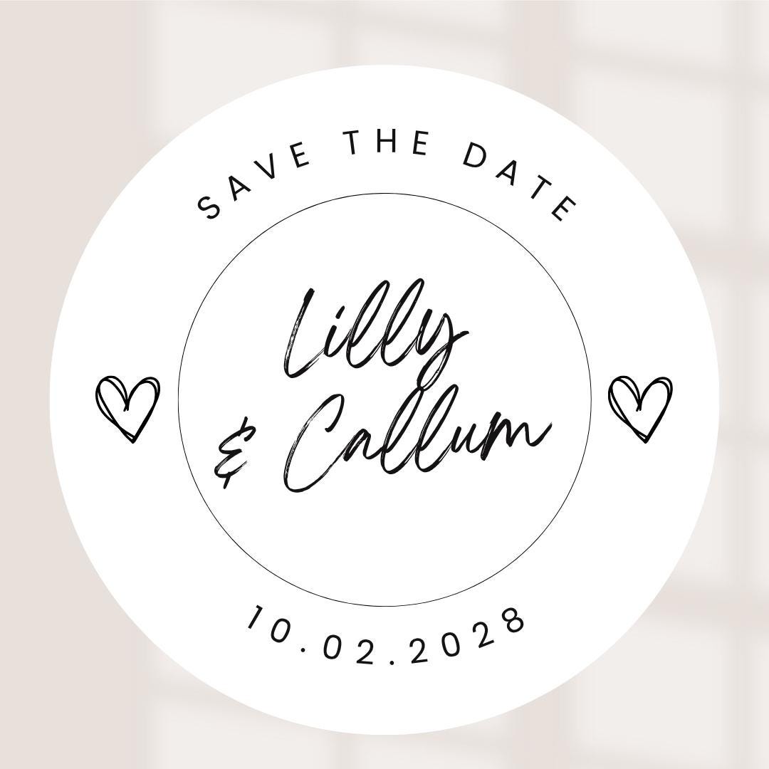 Save The Date Coasters, Personalised Wedding Beer Mats, Custom Wedding Coasters, Minimal Save The Date Favours