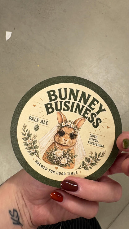 Custom Circle Logo Coasters | Personalised Beer Mats | Send Your Design | Branded Coasters for Business, Events, Weddings