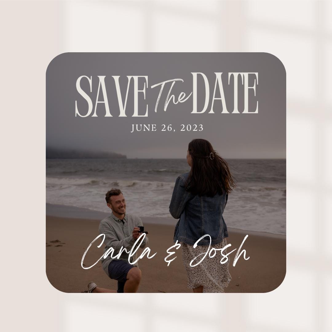 Save The Date Coasters, Personalised Photo Wedding Beer Mats, Custom Wedding Coasters, Engagement Announcement Favours