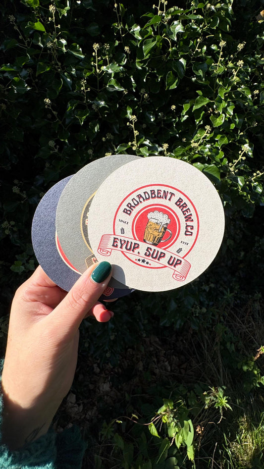Personalised Pub Coasters, Custom Bar Beer Mats, Home Bar Gift, Funny Beer Coasters, Party Drink Mats
